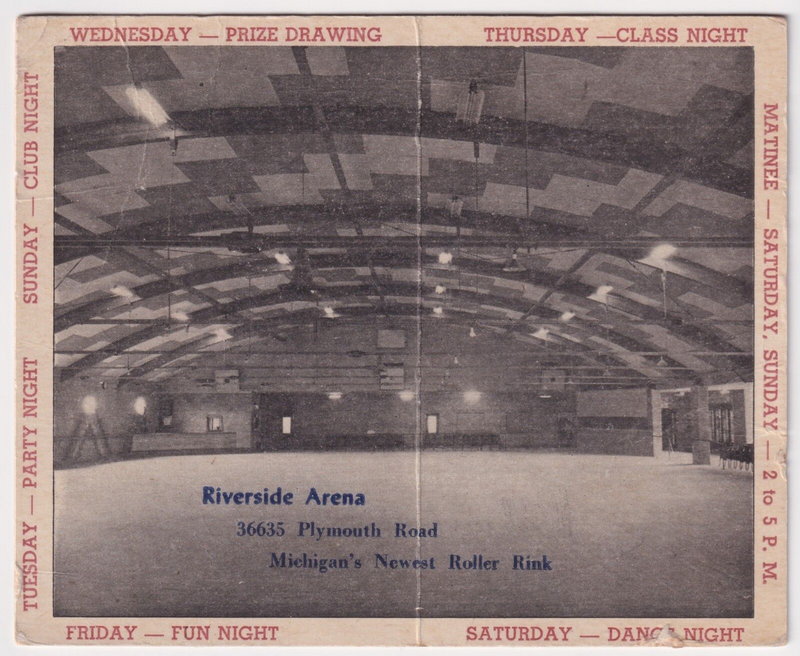 Riverside Arena - Vintage Ad (newer photo)